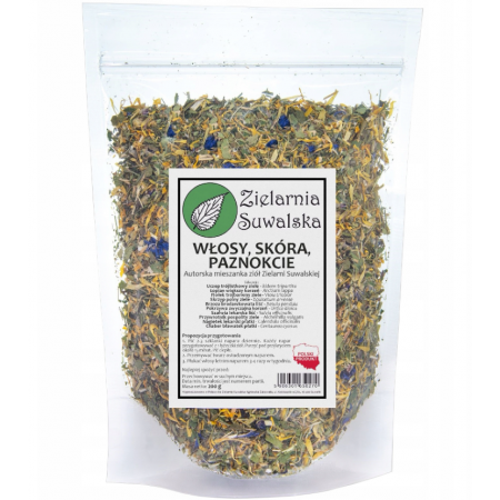 Zielarnia Suwalska - Włosy, skóra, paznokcie 200g.