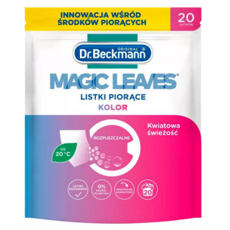 Dr. Beckmann Magic Leaves Listki do Prania Tkanin Kolorowych 20 Sztuk_2