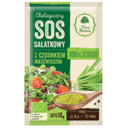 Dary Natury sos sałatkowy z czosnkiem niedźwiedzim 10 g Dary Natury sos sałatkowy z czosnkiem niedźwiedzim 10 g_2