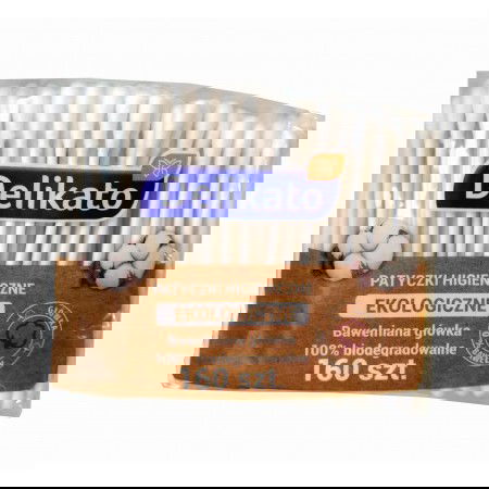 Delikato patyczki kosmetyczne ekologiczne 160 szt._2