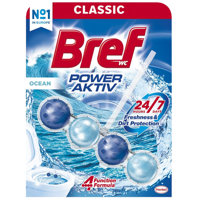 Bref Power Aktiv WC Kulki Ocean 50g