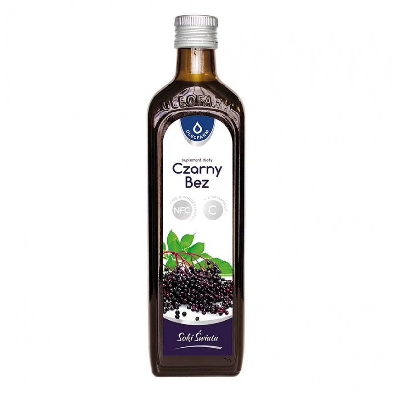 Czarny Bez - sok z czarnego bzu z witaminą C, 490 ml Czarny Bez - sok z czarnego bzu z witaminą C, 490 ml