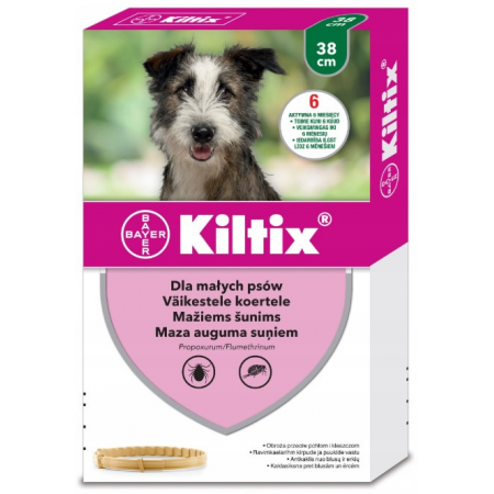 Bayer Kiltix Obroża na kleszcze i pchły dla psa dł. 38cm Bayer Kiltix Obroża na kleszcze i pchły dla psa dł. 38cm_2