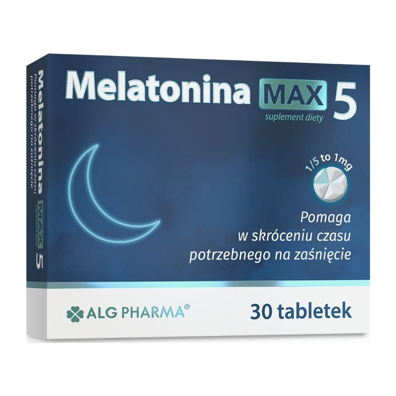 Alg Pharma Melatonina Max 5, 30 tabl. Alg Pharma Melatonina Max 5, 30 tabl.