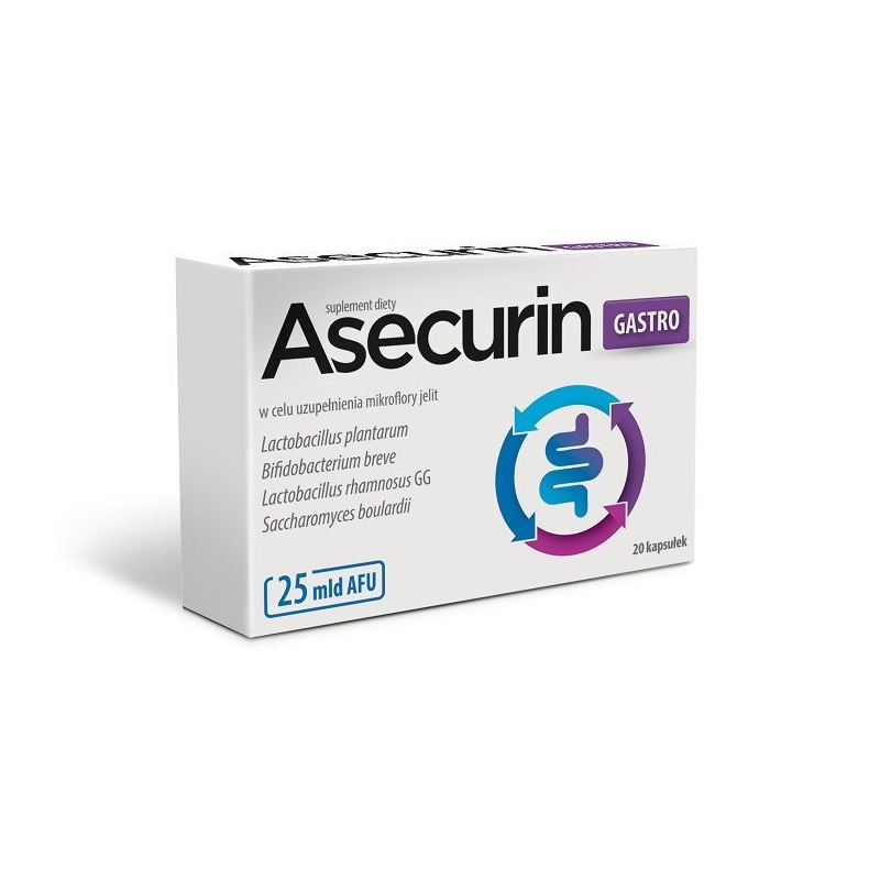 Asecurin Gastro, 20 kapsułek