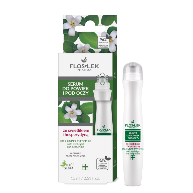 Serum do powiek i pod oczy ze świetlikiem i hesperydyną 15 ml - Floslek