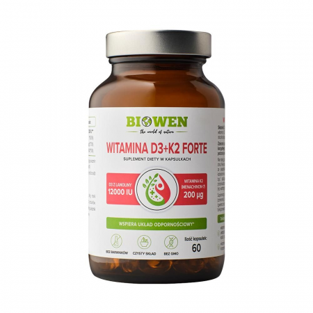 Biowen Witamina D3 + K2 Forte, 60 kaps. Biowen Witamina D3 + K2 Forte, 60 kaps._2