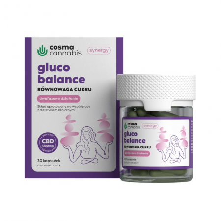 Cosma Cannabis Gluco Balance kapsułki - 30 kaps._2