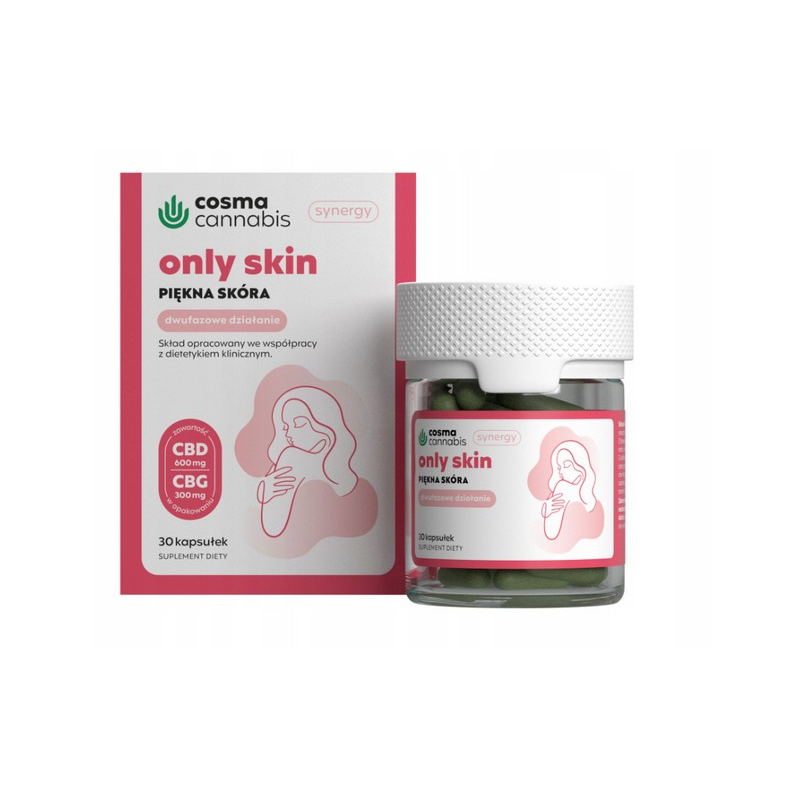 Kapsułki konopne Only Skin - Cosma Cannabis 30 sztuk