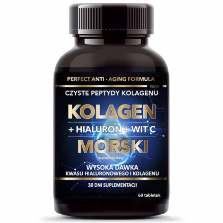Perfect Anti-Aging Formula Kolagen morski+Hialuron+Wit.C Perfect Anti-Aging Formula Kolagen morski+Hialuron+Wit.C tabletki - 60 tabl._2
