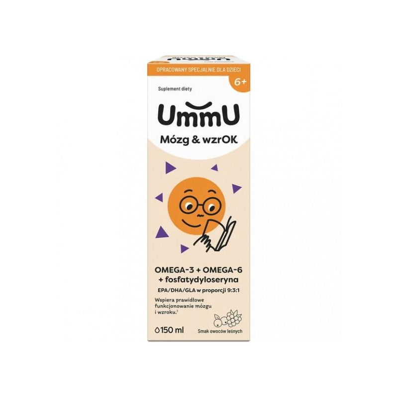 Ummu Mózg & WzrOK 6+ płyn, 150 ml Ummu Mózg & WzrOK 6+ płyn, 150 ml