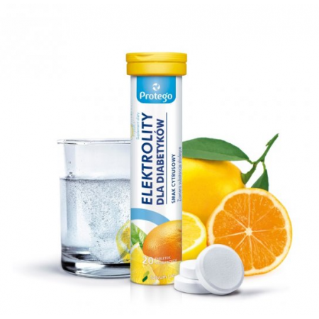 Protego Elektrolity Dla Diabetyków tabletki musujące - 20 tabl.