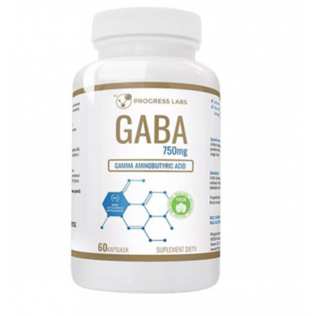 GABA 750mg Gamma Aminobutyric Acid kapsułki - 120 kaps.