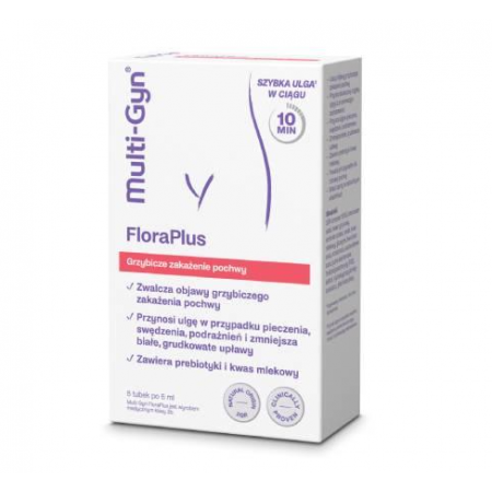 Multi-Gyn Floraplus Żel dopochwowy - - 5 tub. po 5 ml