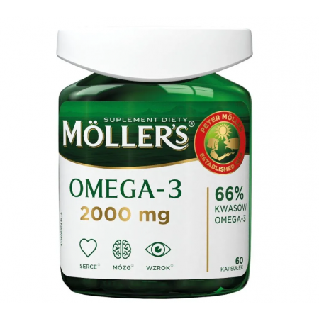 Moller's Omega-3 2000 mg kapsułki - 60 kaps.