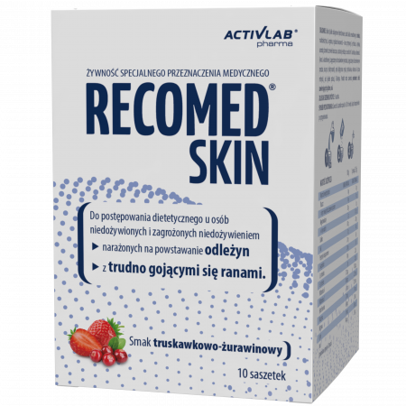 Recomed skin truskawka- żurawina 10 saszetek x 25 g