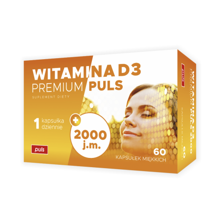 Witamina D3 Premium PULS 2000 j.m., kapsułki, 60 szt.
