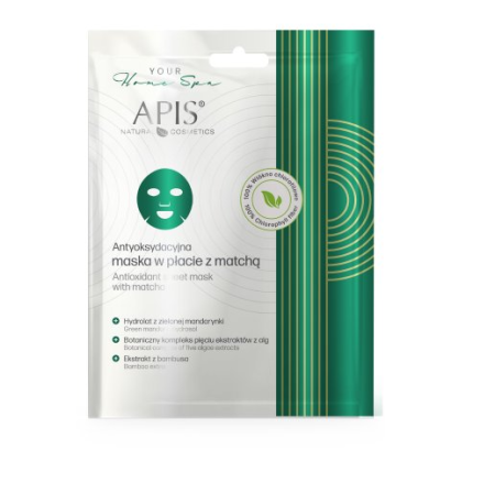Apis- maska w płachcie antyoksydacyjna z matchą 20 g