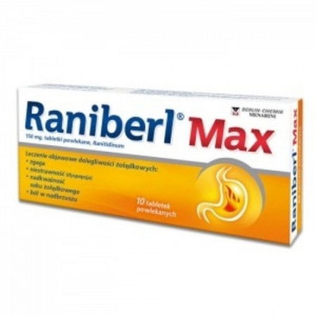 Raniberl Max 0,15g 10 tabletek