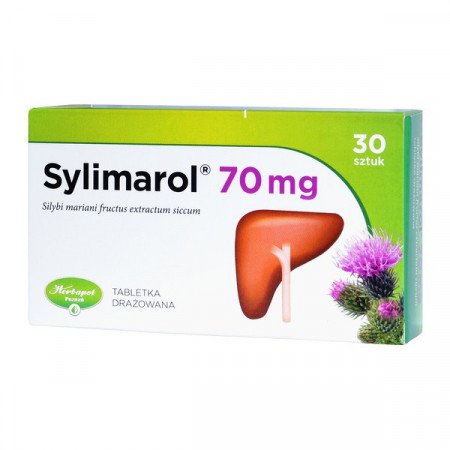 Sylimarol 70 mg wątroba 30 drażetek