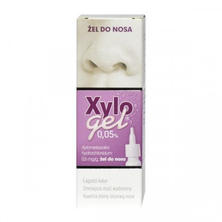 Xylogel 0.05 %, (0,5 mg/g), żel do nosa, 10 g (butelka z
