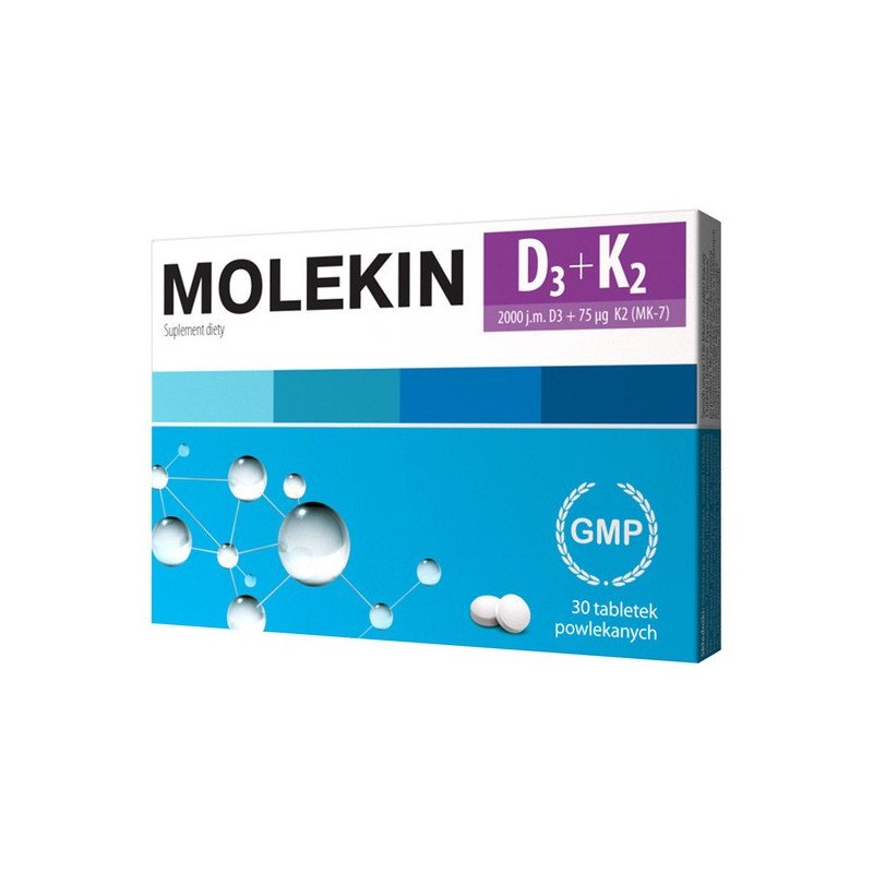 Molekin D3 + K2, tabletki powlekane 30 sztuk