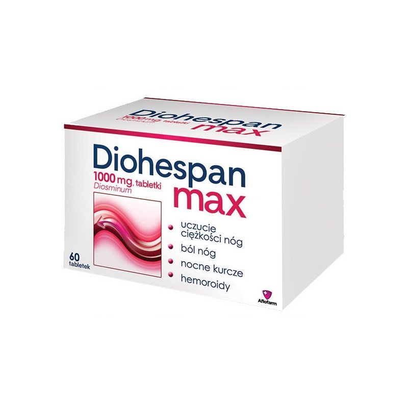 Diohespan Max żylaki diosmina  1 g 60 tabletek