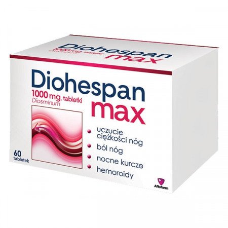 Diohespan Max żylaki diosmina 1 g 60 tabletek