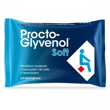Procto-Glyvenol Soft, chusteczki nawilżane na hemoroidy, 30 szt.