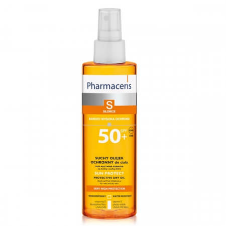 Pharmaceris S, Suchy olejek ochronny do ciała, SPF50+ 200 ml