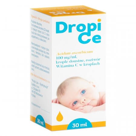 DropiCe Witamina C w kroplach 10 mg/ml 30ml