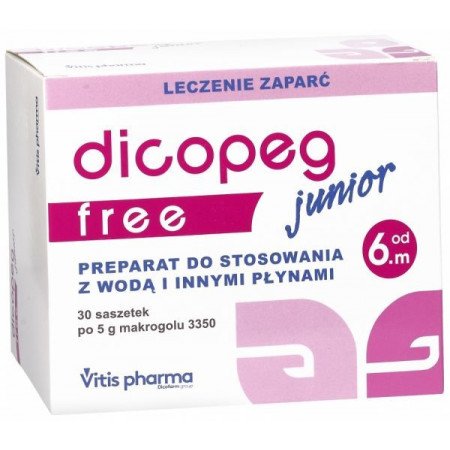 Dicopeg Junior Free zaparcia 30 saszetek